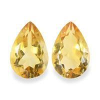 5.23 Ct.Tw. Pear Citrine Pair