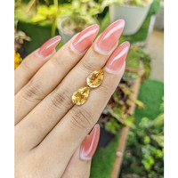 5.23&nbsp;Ct.Tw.Total Carat Weight Citrine Pair from Brazil Life Style