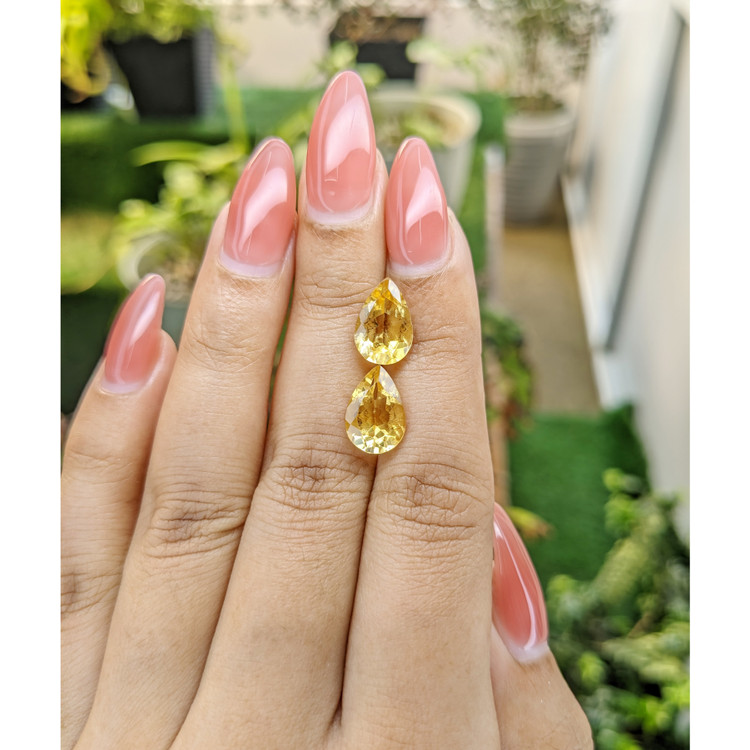 4.94 Ct.Tw. Citrine Pair from Brazil