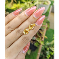 4.94 Ct.Tw.Total Carat Weight Citrine Pair from Brazil Life Style