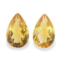 4.61 Ct.Tw. Pear Citrine Pair