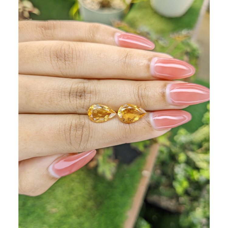 4.61 Ct.Tw. Citrine Pair from Brazil