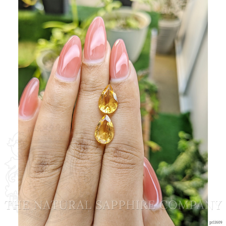 4.61 Ct.Tw. Citrine Pair from Brazil