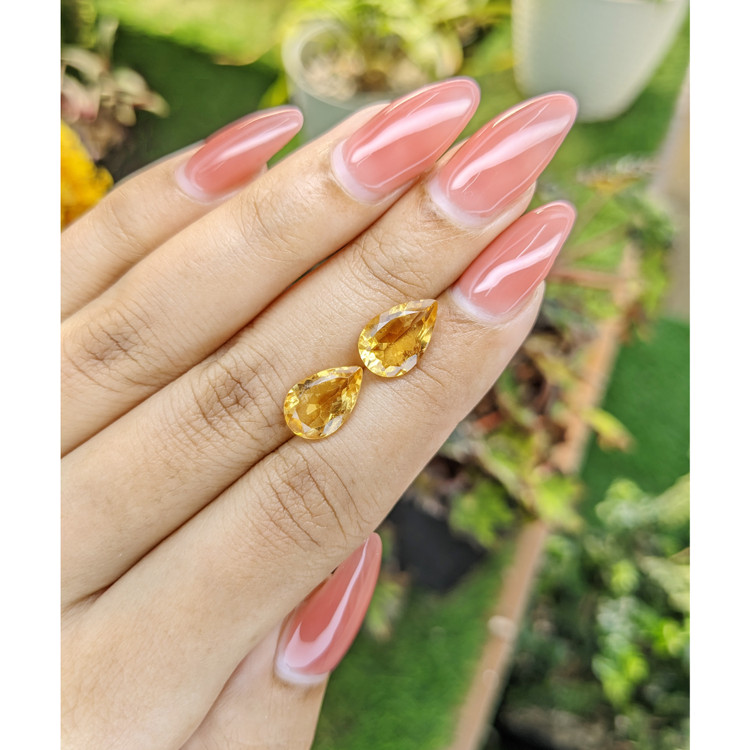 4.61 Ct.Tw. Citrine Pair from Brazil