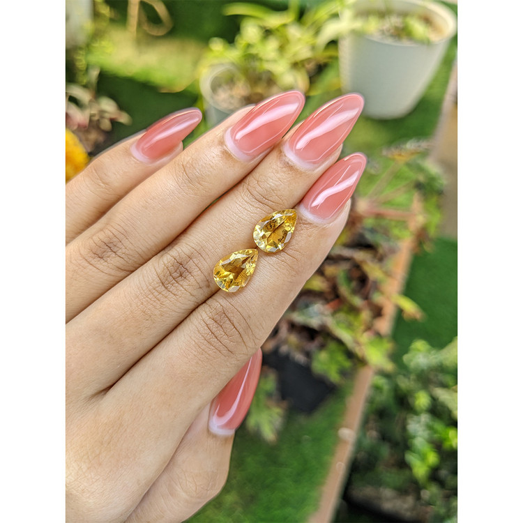 4.74 Ct.Tw. Citrine Pair from Brazil