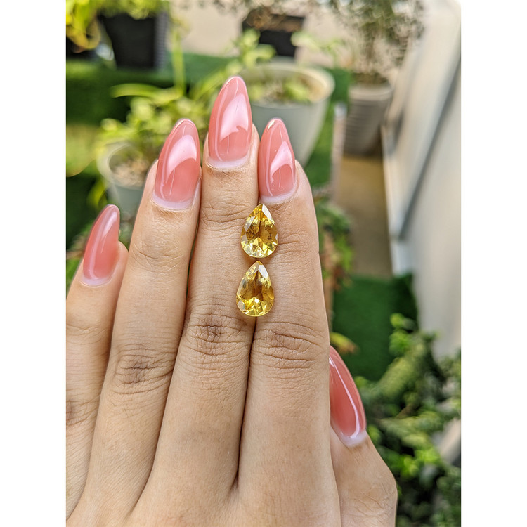 4.74 Ct.Tw. Citrine Pair from Brazil