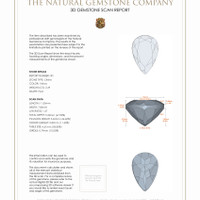 4.74 Ct.Tw.Total Carat Weight Citrine Pair from Brazil 3 D Scan Report