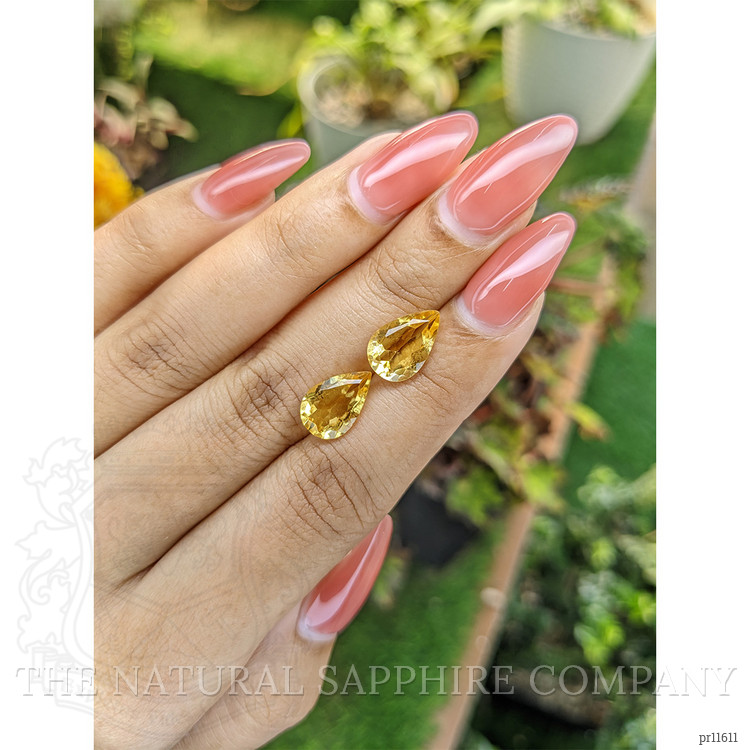 4.58 Ct.Tw. Yellow Citrine Pair from Brazil