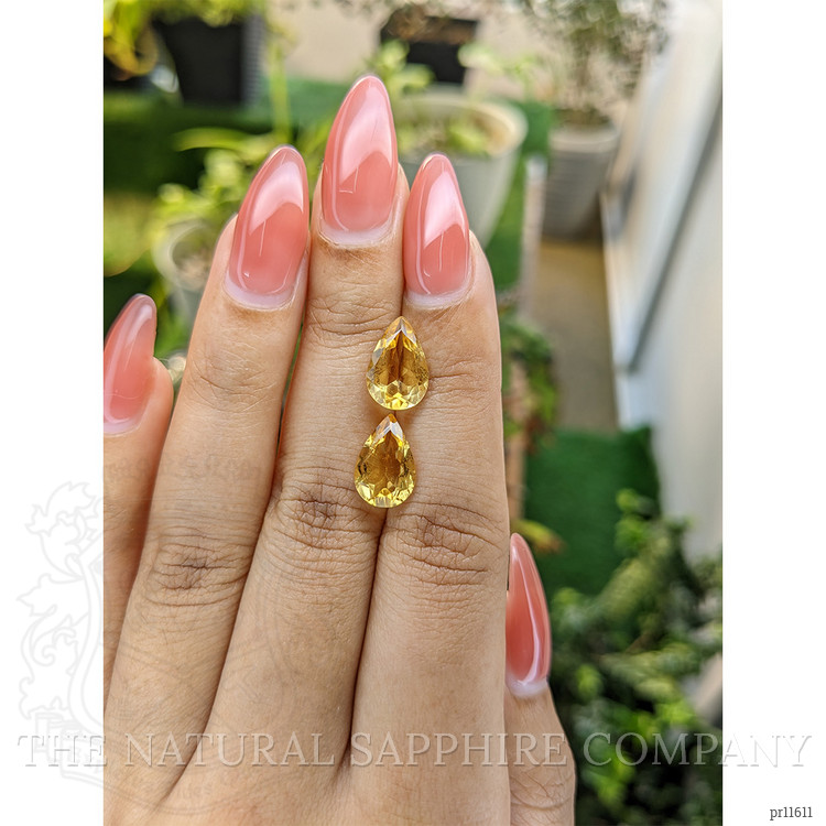 4.58 Ct.Tw. Yellow Citrine Pair from Brazil