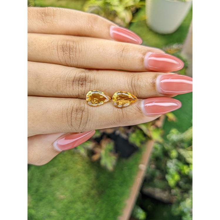 4.58 Ct.Tw. Citrine Pair from Brazil