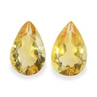 4.35 Ct.Tw. Pear Citrine Pair