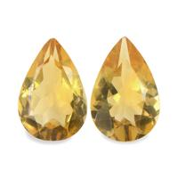 4.27 Ct.Tw. Pear Citrine Pair
