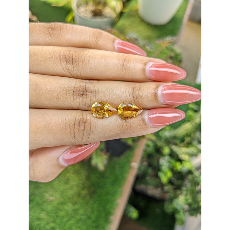 4.27 Ct.Tw. Citrine Pair from Brazil