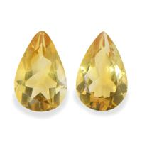 4.78 Ct.Tw. Pear Citrine Pair