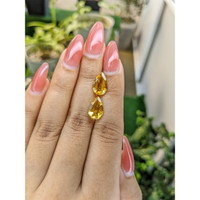 4.00 Ct.Tw.Total Carat Weight Citrine Pair from Brazil Life Style