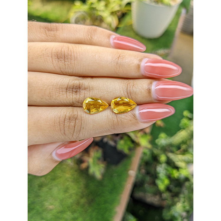 4.00 Ct.Tw. Citrine Pair from Brazil