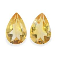 5.18 Ct.Tw. Pear Citrine Pair