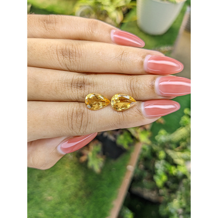5.18 Ct.Tw. Citrine Pair from Brazil