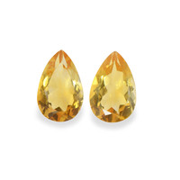 5.39 Ct.Tw. Pear Citrine Pair