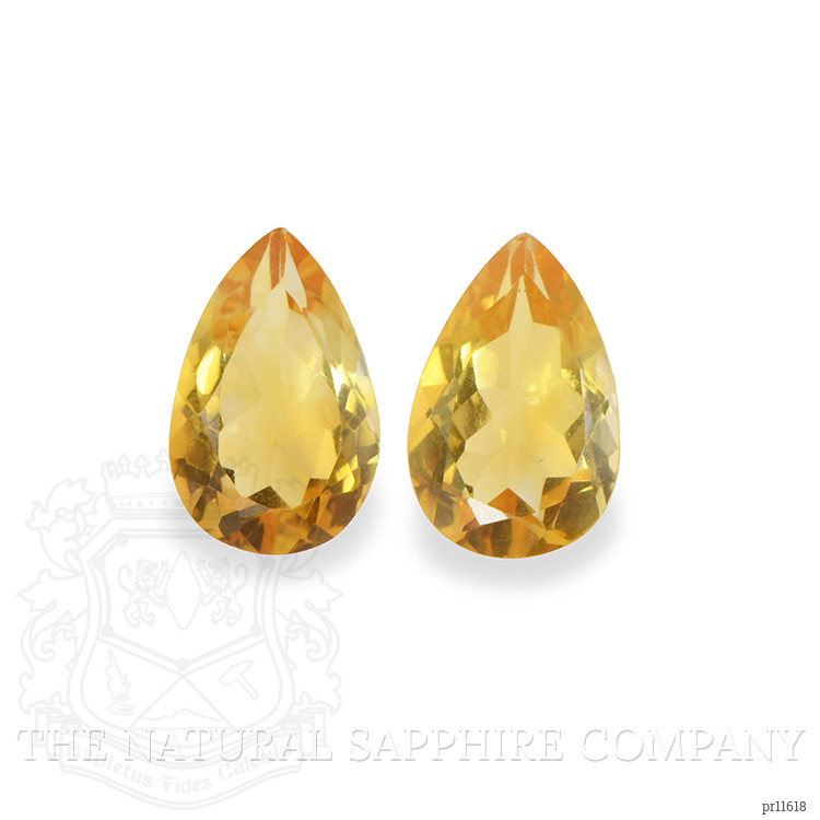 5.39 Ct.Tw. Yellow Citrine Pair from Brazil