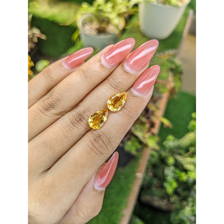 5.39 Ct.Tw. Citrine Pair from Brazil