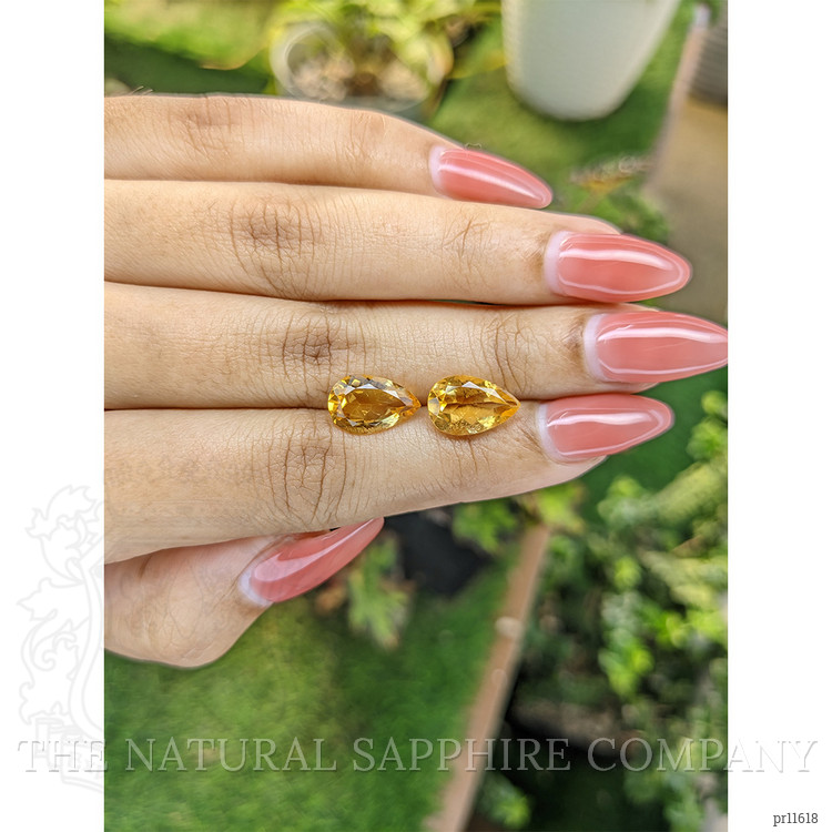 5.39 Ct.Tw. Yellow Citrine Pair from Brazil