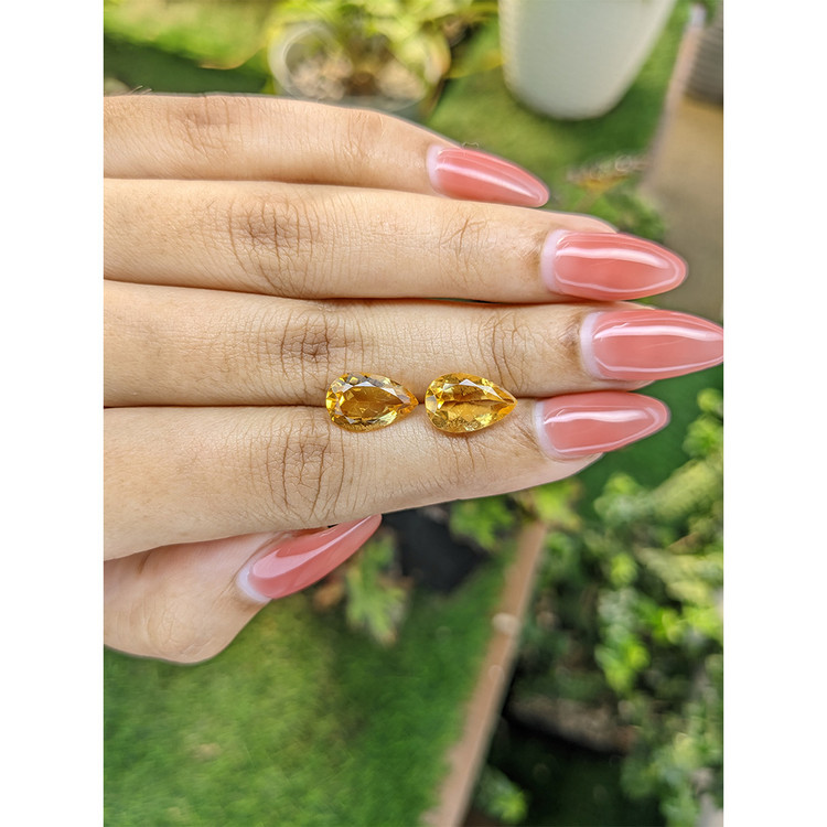 5.39 Ct.Tw. Citrine Pair from Brazil