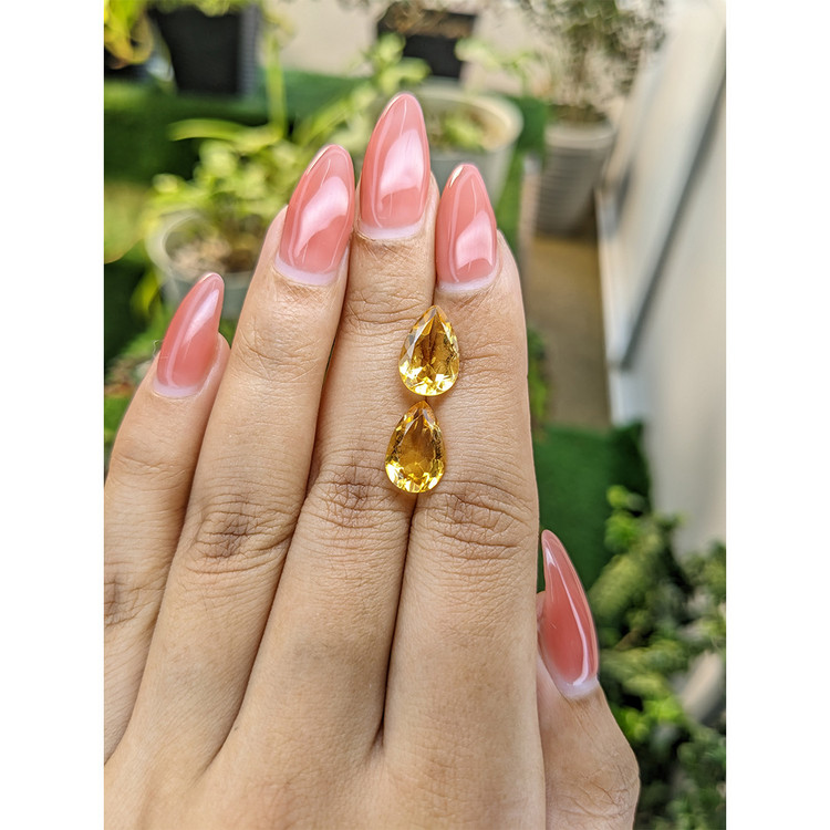 5.39 Ct.Tw. Citrine Pair from Brazil