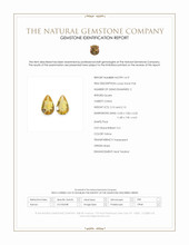 4.23 Ct.Tw.Total Carat Weight Yellow Citrine Pair from Brazil Scan Report