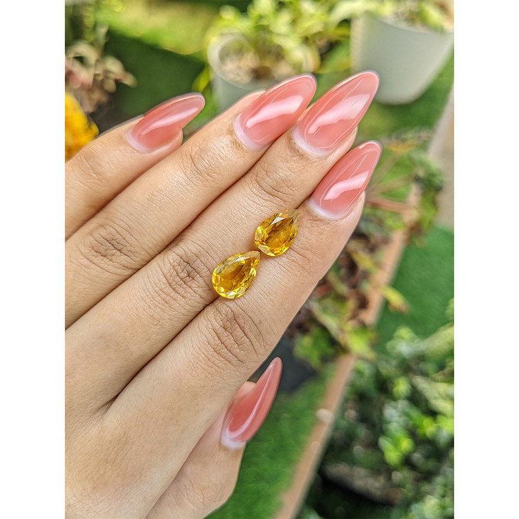 4.16 Ct.Tw. Citrine Pair from Brazil
