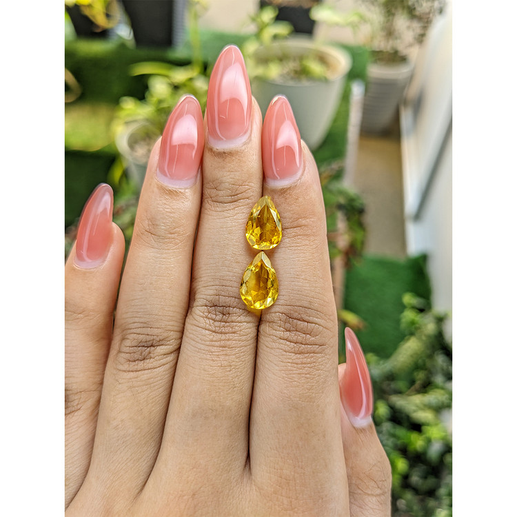 4.16 Ct.Tw. Citrine Pair from Brazil