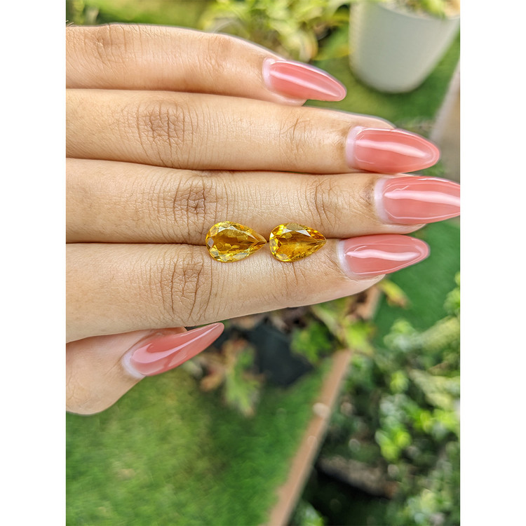 4.16 Ct.Tw. Citrine Pair from Brazil
