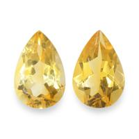 5.13 Ct.Tw. Pear Citrine Pair