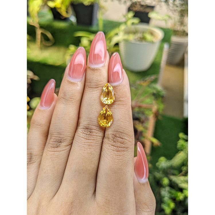 5.13 Ct.Tw. Citrine Pair from Brazil