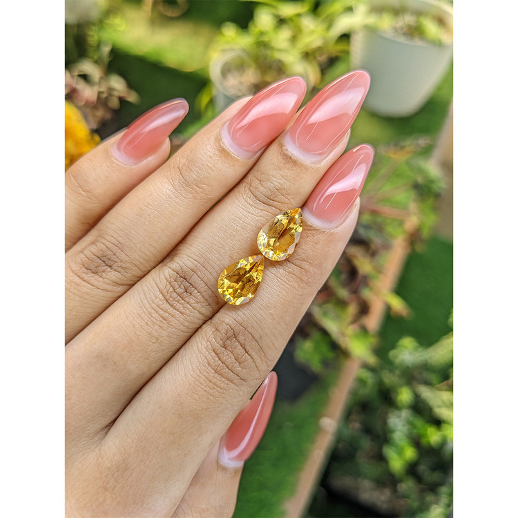 5.13 Ct.Tw. Citrine Pair from Brazil