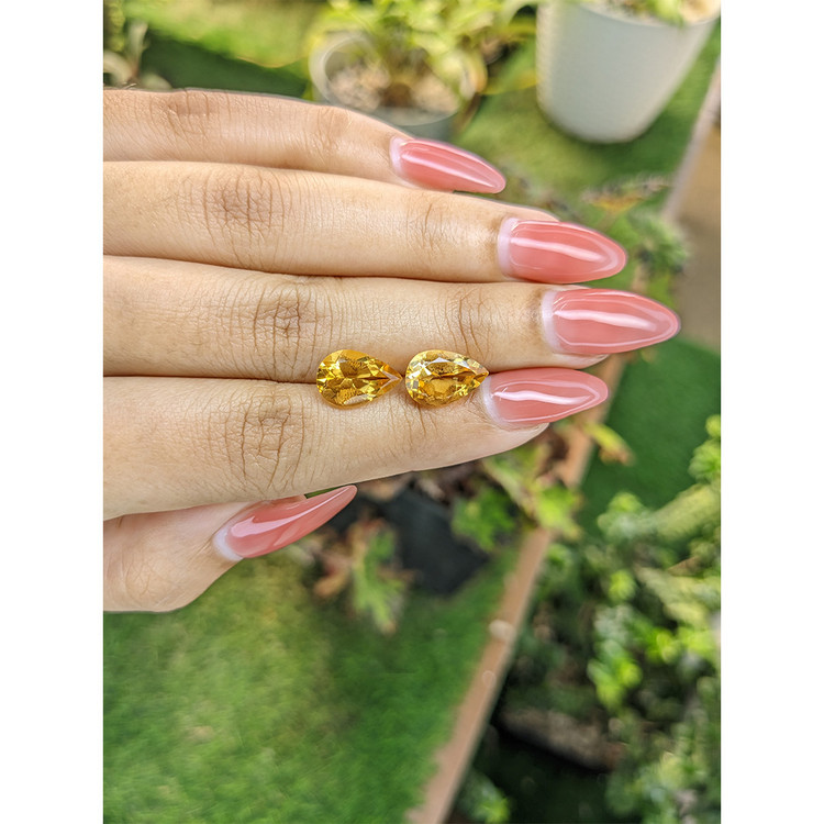 5.13 Ct.Tw. Citrine Pair from Brazil