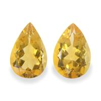 5.05 Ct.Tw. Pear Citrine Pair