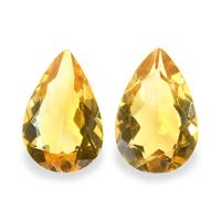 4.62 Ct.Tw. Pear Citrine Pair