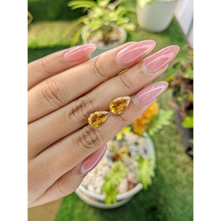 4.62 Ct.Tw. Citrine Pair from Brazil