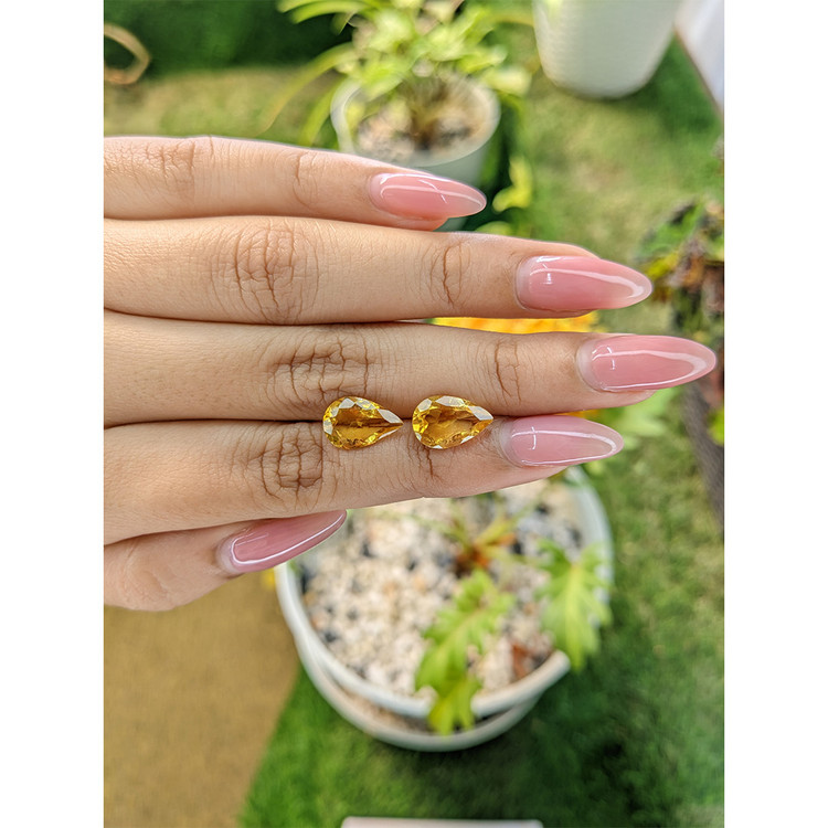 4.62 Ct.Tw. Citrine Pair from Brazil