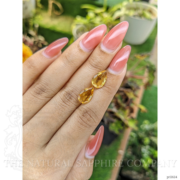 3.92 Ct.Tw. Yellow Citrine Pair from Brazil