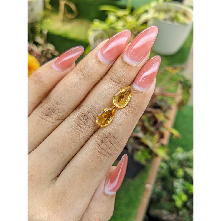 3.92 Ct.Tw. Citrine Pair from Brazil