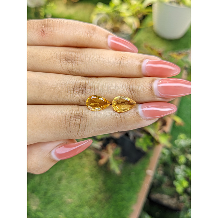 3.92 Ct.Tw. Citrine Pair from Brazil