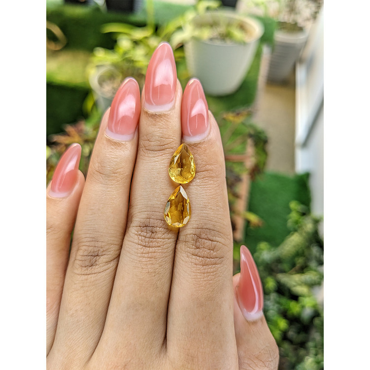 3.92 Ct.Tw. Citrine Pair from Brazil