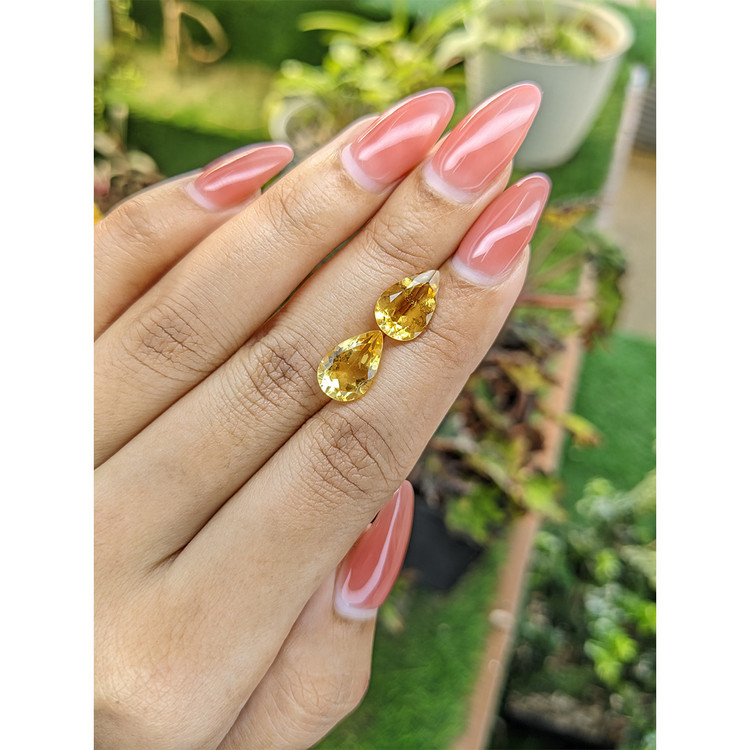 5.02 Ct.Tw. Citrine Pair from Brazil