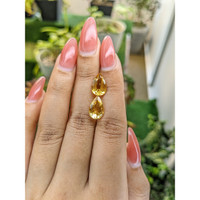 5.02 Ct.Tw.Total Carat Weight Citrine Pair from Brazil Life Style