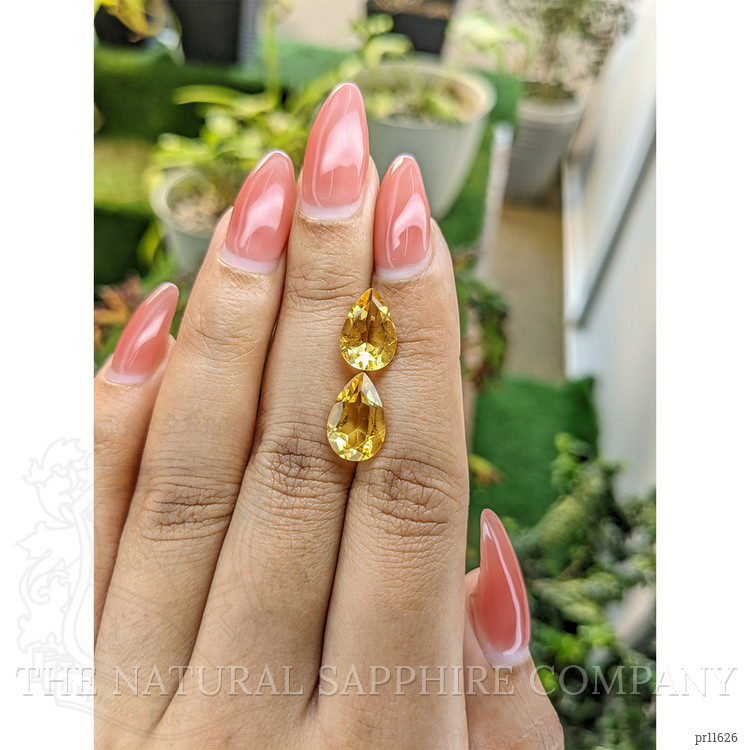 5.18 Ct.Tw. Citrine Pair from Brazil