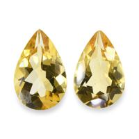 5.01 Ct.Tw. Pear Citrine Pair