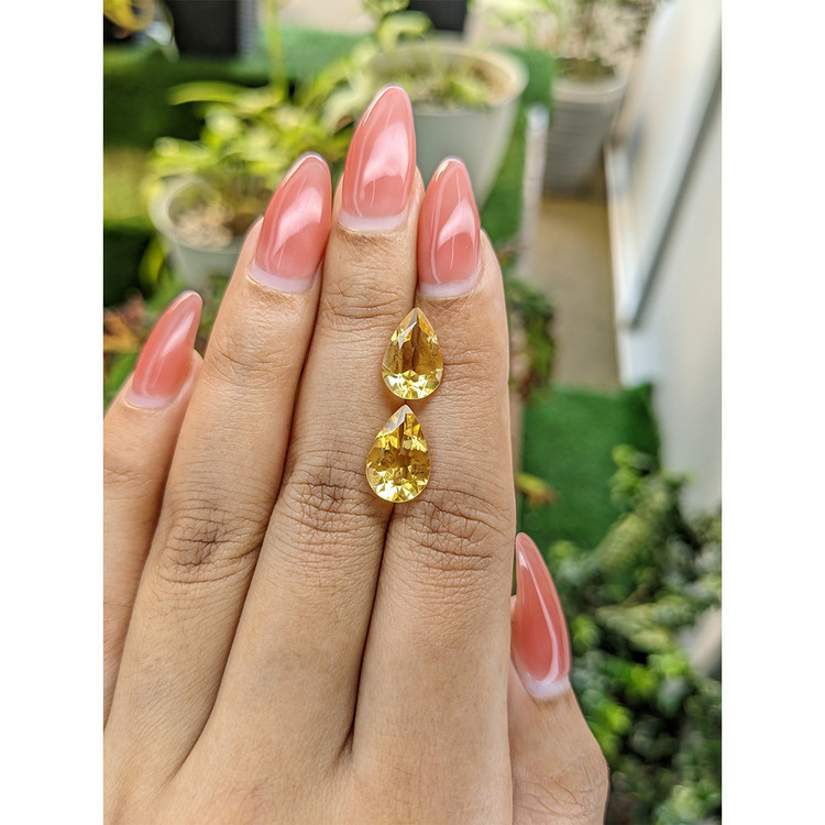 5.01 Ct.Tw. Citrine Pair from Brazil