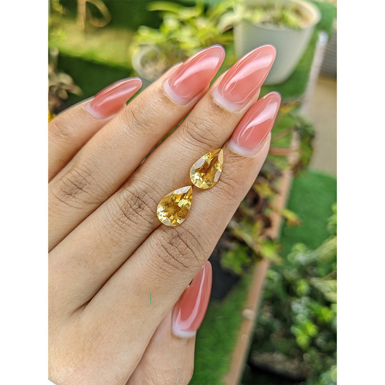 5.01 Ct.Tw. Citrine Pair from Brazil